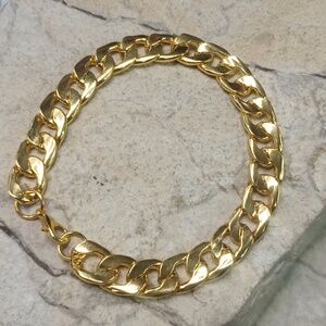 Gold Plated Cuban chain bracelet